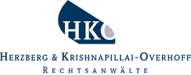 Herzberg & Krisnapulla-Overhoff Rechtsanwälte Logo mit Text