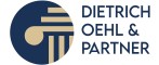 Logo mit einem blauen und beigen Kreis und dem Text "DIETRICH OEHL & PARTNER" in blauer Schrift.