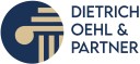 Logo mit einem blauen und beigen Kreis und dem Text "DIETRICH OEHL & PARTNER" in blauer Schrift.