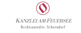 Logo und Schriftzug der Kanzlei am Feuersee, Rechtsanwälte Schorndorf.