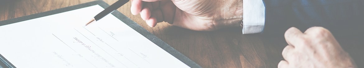 Vertrag Unterschrift Hände Geschäftlich