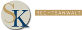 Logo mit den Buchstaben S, K und Rechtsanwalt.