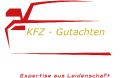 Logo des Sachverständigenbüros KFZ-Gutachten Sladek mit einem stilisierten roten Autokarosserie-Design, schwarzem Hintergrund und gelb, weiß sowie rotem Text.