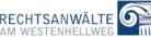 Logo mit Text "Rechtsanwälte am Westenhellweg" und grafischem Element