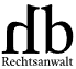 Rechtsanwalt-Logo mit den Buchstaben "db" und dem Wort "Rechtsanwalt" darunter
