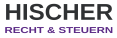 Logo mit dem Schriftzug „HISCHER“ und „RECHT & STEUERN“ in Grau und Violett.