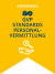 Hinweisschild mit gelbem Hintergrund, weißem Text "ANWENDER" und blauer Schrift "GVP STANDARDS PERSONALVERMITTLUNG" sowie einem weißen Symbol eines Hand mit Lupe und Personensymbol.