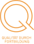 Qualität durch Weiterbildung, dargestellt durch ein großes "Q" und den Text.