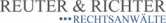 Das Logo von Reuters & Richter mit dem Slogan "Empathy & Clarity" in Blau und Schwarz.