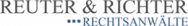 Das Logo von Reuters & Richter mit dem Slogan "Empathy & Clarity" in Blau und Schwarz.