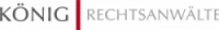 Das Bild zeigt ein Logo mit den Worten "KÖNIG RECHTSANWÄLTE" in schwarzer und roter Schrift.