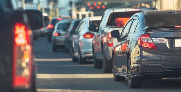 Auto Verkehrs Straße Stau