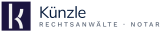 Logo mit dem Buchstaben "K" und dem Text "Künzle Rechtsanwälte · Notar"