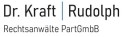 Logo mit Text: "Dr. Kraft | Rudolph Rechtsanwälte PartGmbB"