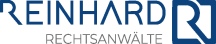 Rechtsanwälte-Logo mit dem Text "REINHARD R" und "RECHTSANWÄLTE" darunter.