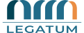 Logo mit stilisierten Brückenbögen und dem Text "LEGATUM" darunter.