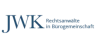 JWK Logo mit Text "Rechtsanwälte in Bürogemeinschaft"