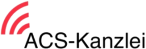 Logo der ACS-Kanzlei mit rotem WLAN-Symbol.