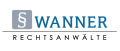 Grafik mit dem Text "§ WANNER" und einem Paragraphen-Symbol in einem grauen Quadrat.