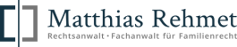 Rechtsanwalt und Fachanwalt für Familienrecht, Logo mit Name Matthias Rehmet