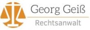 Das Logo eines Anwalts mit dem Namen Georg Geiß, Rechtsanwalt, in einem schlichten Design.