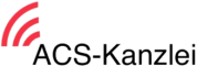 Logo der ACS-Kanzlei mit rotem WLAN-Symbol.
