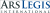 Ars Legis International Logo in Schwarz und Blau.