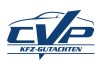 Logo mit einem stilisierten Auto und dem Text "CVP KFZ-GUTACHTEN" in Blau.