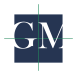 Logo mit den Buchstaben "G" und "M" in weiß auf dunkelblauem Hintergrund, mit grünen Hilfslinien.