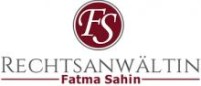 Logo mit den Buchstaben "FS" in einem roten Kreis, darunter der Text "Rechtsanwaltin Fatma Sultan"