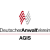 Logo des Deutschen Anwaltsvereins AGIS mit roten und grauen Linien.