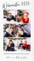 Weihnachtsfamilienfotos mit Kindern, Eltern und Haustier vor Weihnachtsbaum, festliche Kleidung, Weihnachtsdekorationen.