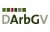Logo mit grünen und dunkelroten Quadraten über dem Text "ArbGV"